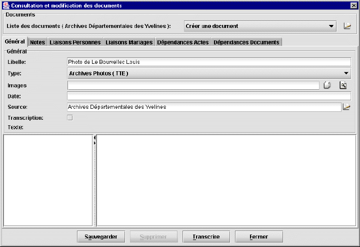 Saisie et modification des documents